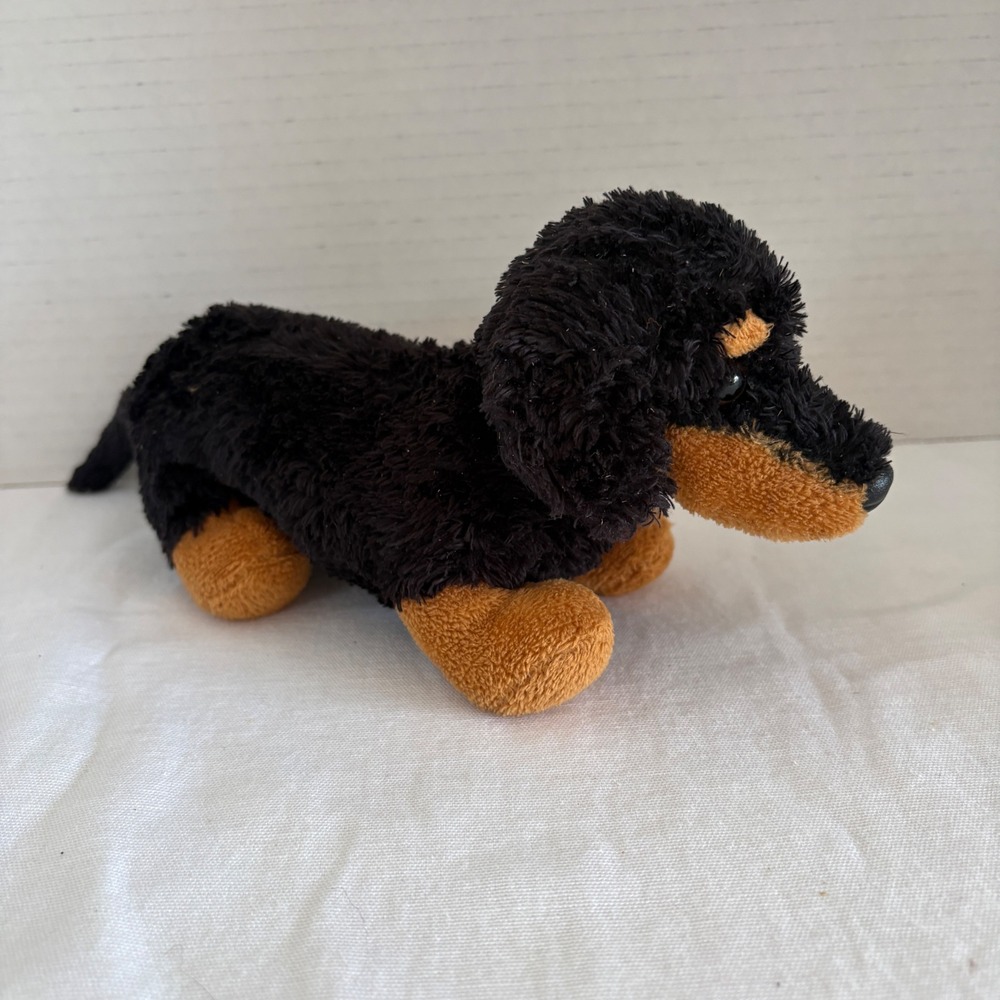 Aurora World Black Tan Dachshund Dog‎ Plush Stuffed Animal 8 Inch Wiener Dog